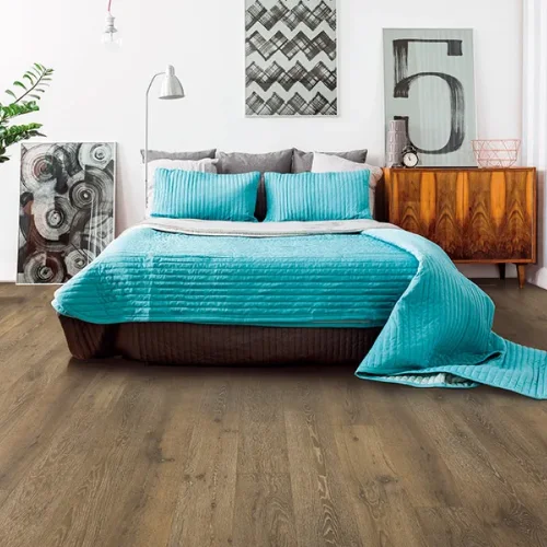 Living room with laminate flooring